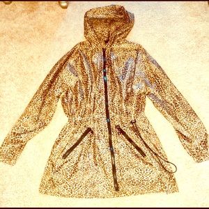 Leapord Print Rain Jacket